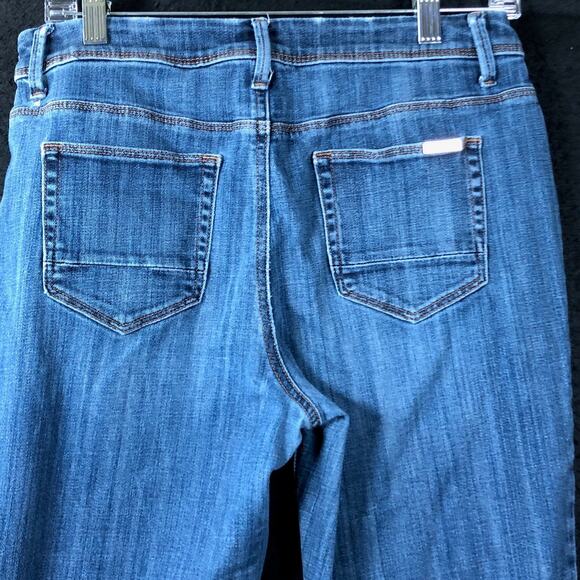 Chicos Womens Jeans Blue Denim Mid Rise So Slim Crop Stretch 0 (S) - Picture 12 of 13